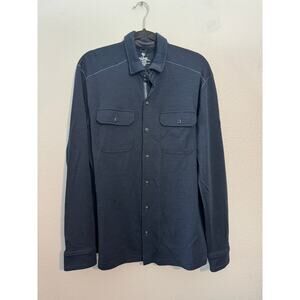 KÜHL Men's Button Down Long Sleeve Navy Large